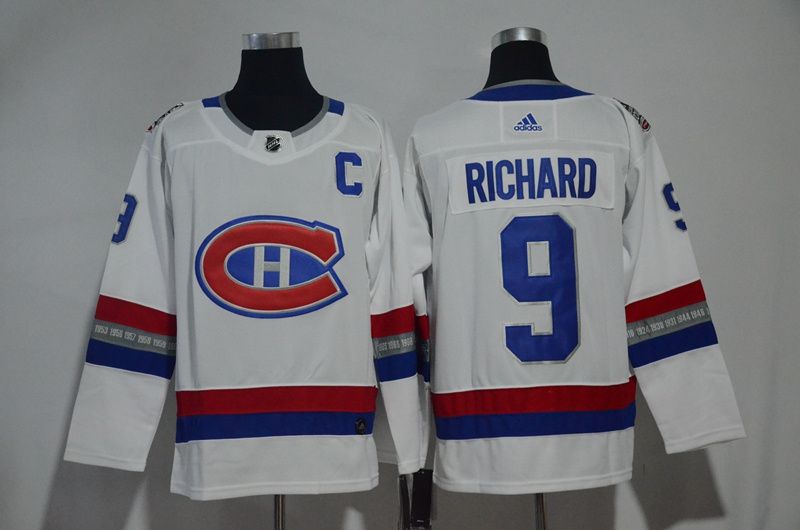 Men Montreal Canadiens #9 Richard White Hockey Stitched Adidas NHL Jerseys